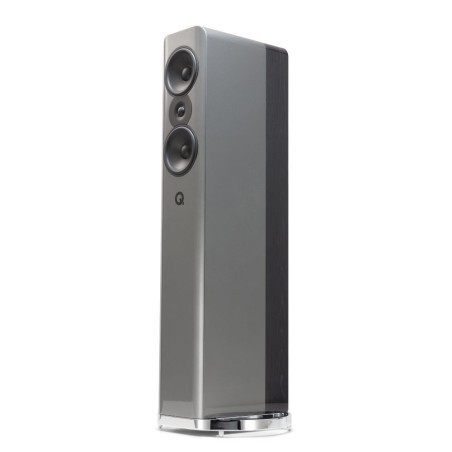 Q ACOUSTICS CONCEPT 500 SILVER HIGH GLOSS/EBANO