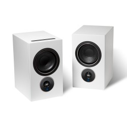 Diffusori Da Scaffale PSB Alpha AM3 Amplificati – 35W, Bluetooth AptX, Ingresso Phono – Bianco