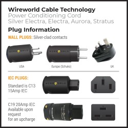 Wireworld Aurora 10 Power Conditioning Cord Schuko | Stereodrom Hi-Fi