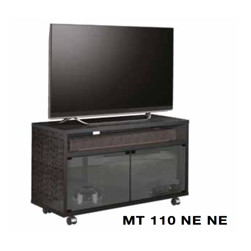 MUNARI MATERA MT110NE MOBILE PER TV con vano per soundbar e ante colorate