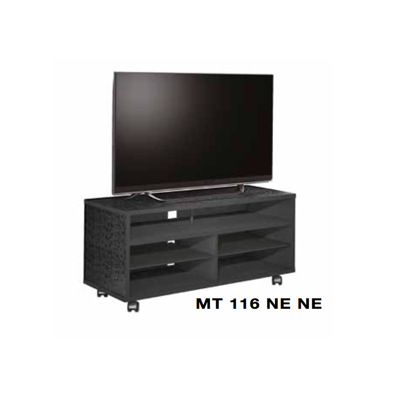 MUNARI MATERA MT116NE MOBILE PORTA TV FINO A 47" CON RIPANO PER SOUNDBAR