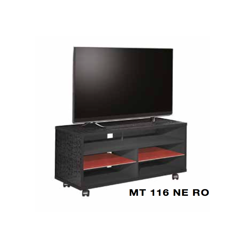 MUNARI MATERA MT116NE MOBILE PORTA TV FINO A 47" CON RIPANO PER SOUNDBAR